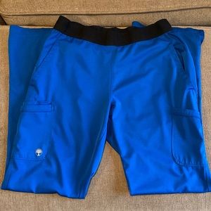HH Works by Healing Hands MED galaxy blue scrub pants